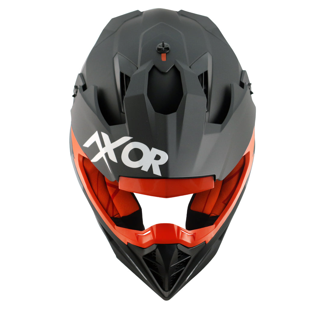 Axor X-cross Single Color Helmet (Dull Black Orange)