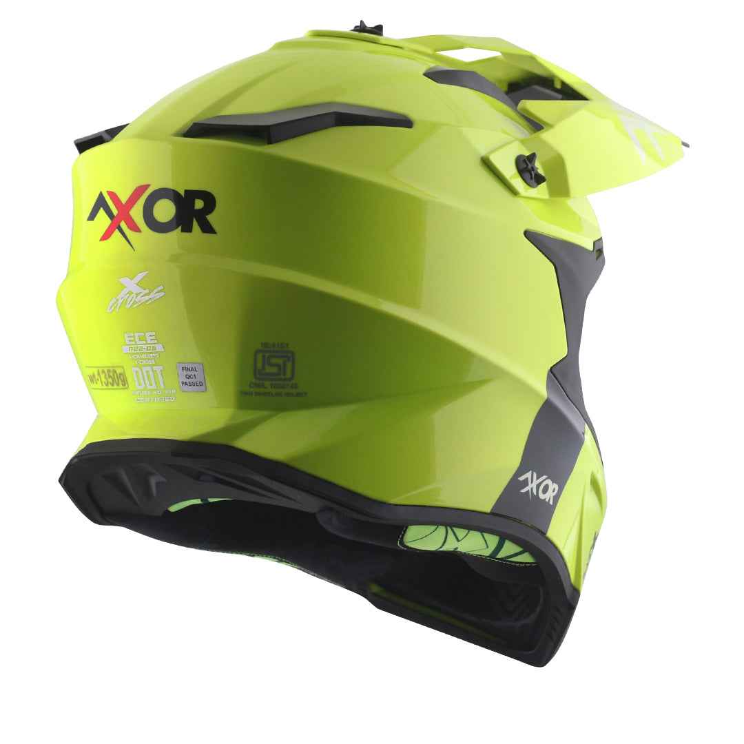 Axor X-cross Single Color Helmet (Neon Yellow)