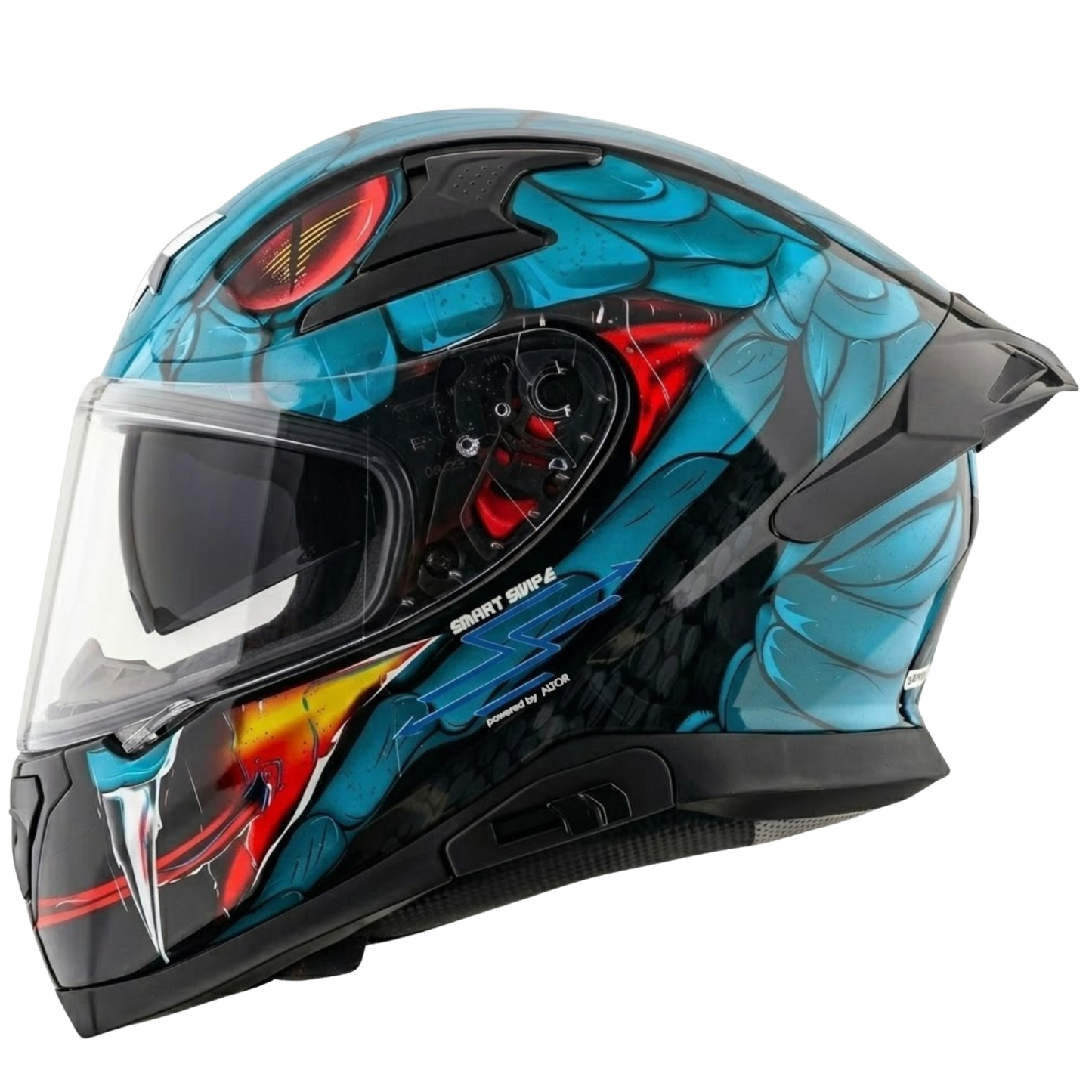 Axor X Altor Apex Venomous Smart Bluetooth Helmet (BLACK-BLUE)