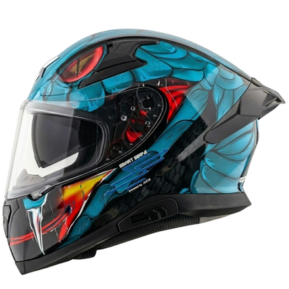 Axor X Altor Apex Venomous Smart Bluetooth Helmet (BLACK-BLUE)