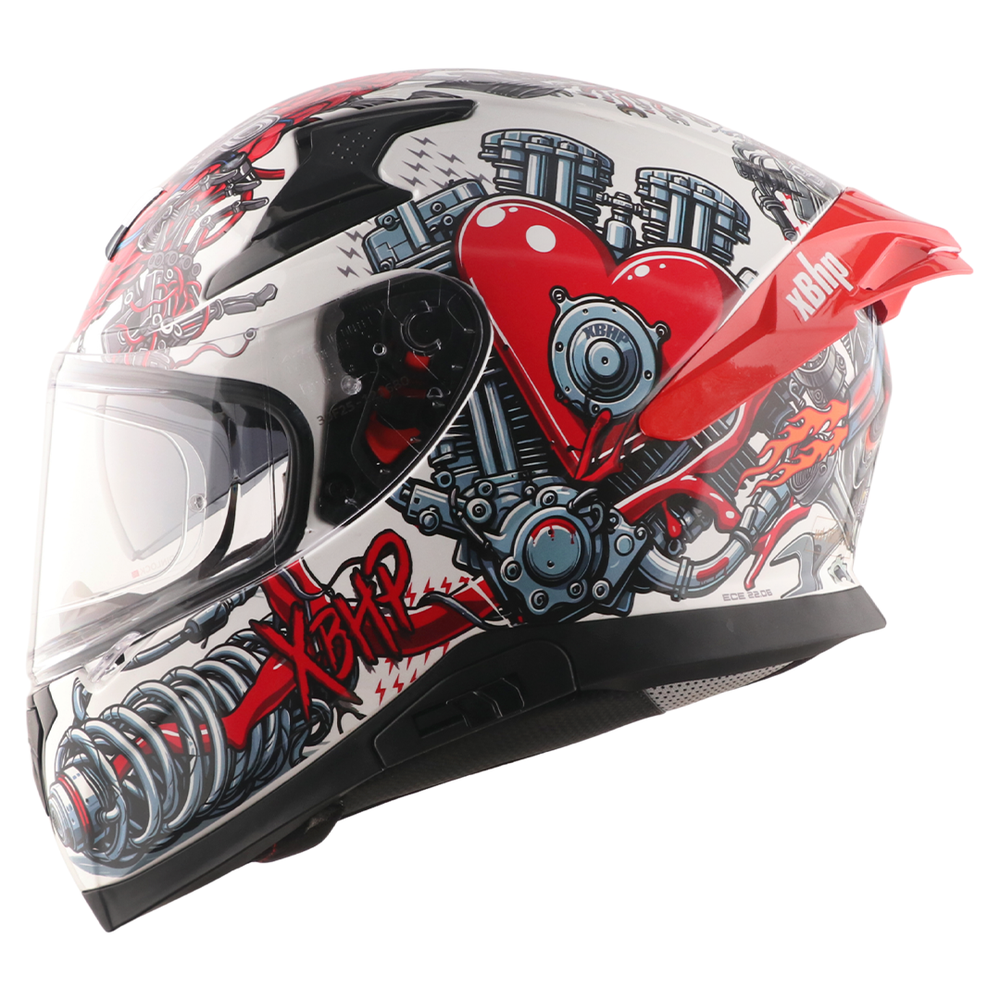 Axor XBhP Bionic Helmet (White Red)