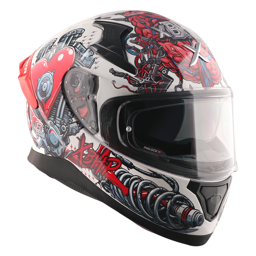 Axor XBhP Bionic Helmet (White Red)
