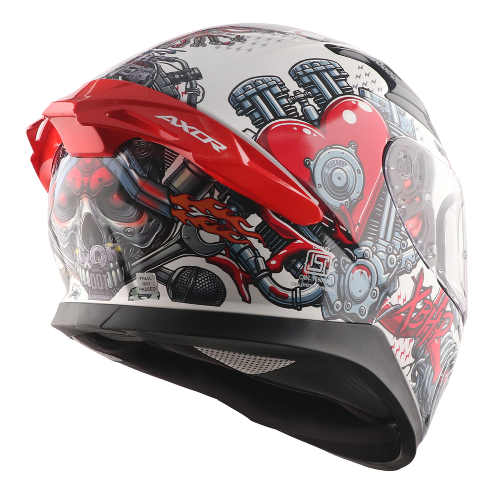 Axor XBhP Bionic Helmet (White Red)