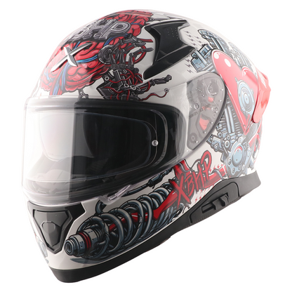 Axor XBhP Bionic Helmet (White Red)