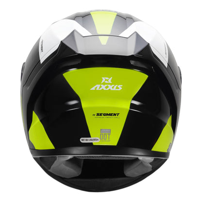 Axxis Segment Leders Gloss FL Yellow Helmet - Riders Junction