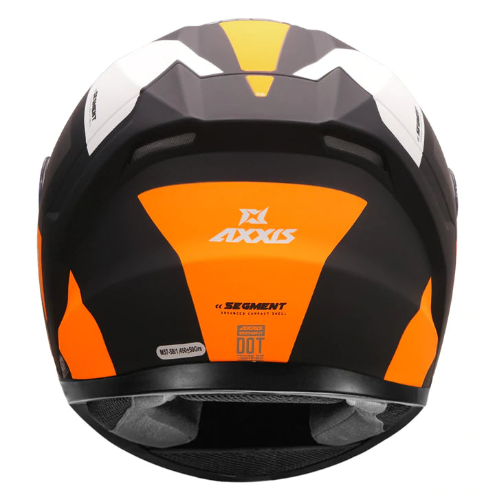 mt axxis falcon helmet black & orange Axxis Segment Leders Matt Fluorescent Orange Helmet