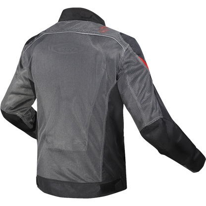 LS2 AIRY MAN JACKET GREY BLACK RED