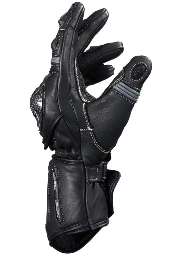 BBG- Racer Gloves – Black - Riders Junction