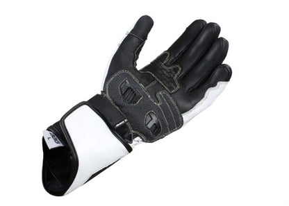 BBG- Racer Gloves – White - Riders Junction