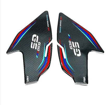 BMW 310GS 5D Carbon Fibre Tank Pad, Fuel Pad &amp; Gas Cap Set - Riders Junction