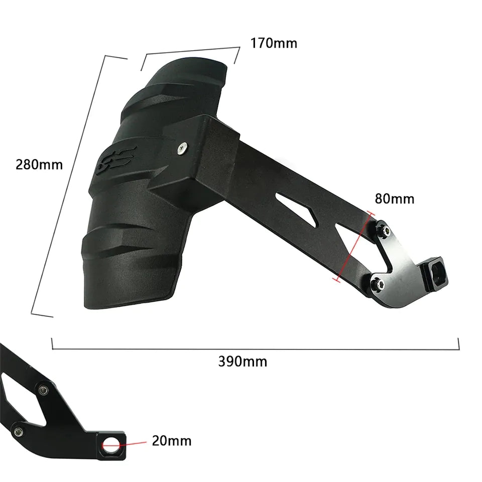 BMW G310 GS Rear Tyre Fender - Premium - Type 1 - Riders Junction