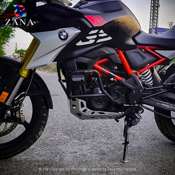 BMW G310 GS/BMW G310 R - Lower Engine Guard with Puck - Black ZI-8158 - Riders Junction