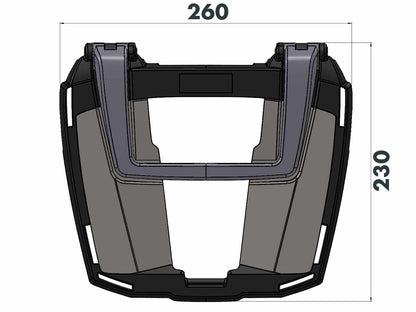 BMW F 900 XR Topcase Carrier - Easy Rack - Hepco Becker - 6616548 01 01