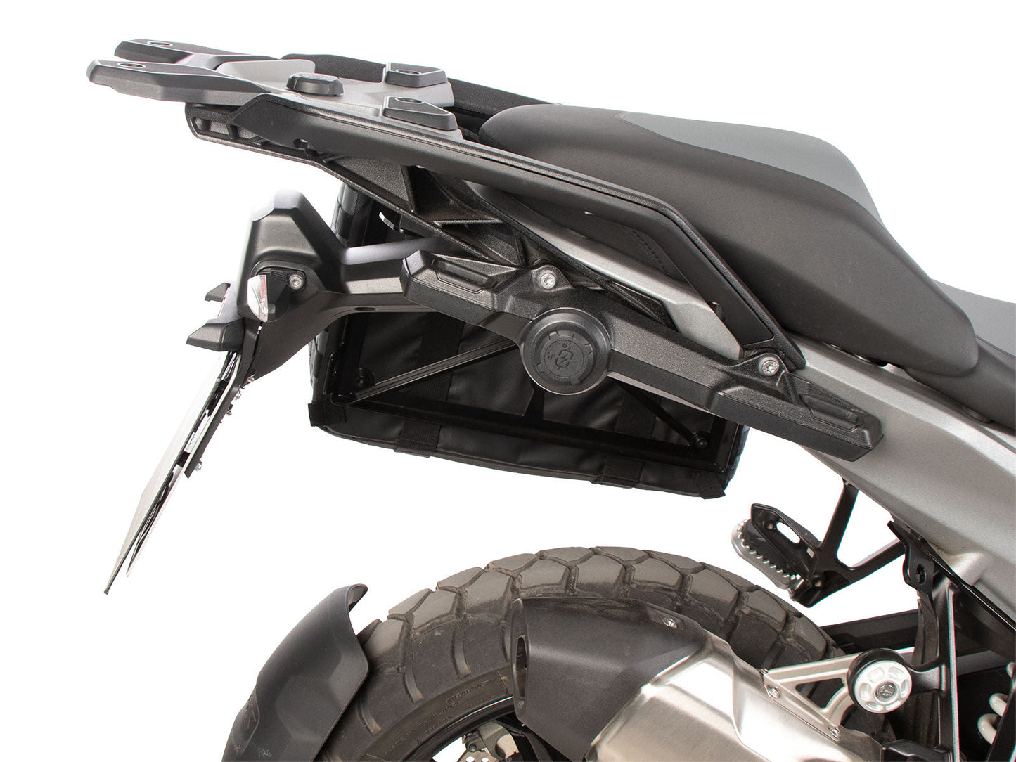 BMW R 1300 GS Carrier - Sidecases Pair X Travel (Original Vario Rack) - Hepco Becker - 6406532 00 01