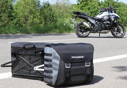 BMW R 1300 GS Carrier - Sidecases Pair X Travel (Original Vario Rack) - Hepco Becker - 6406532 00 01