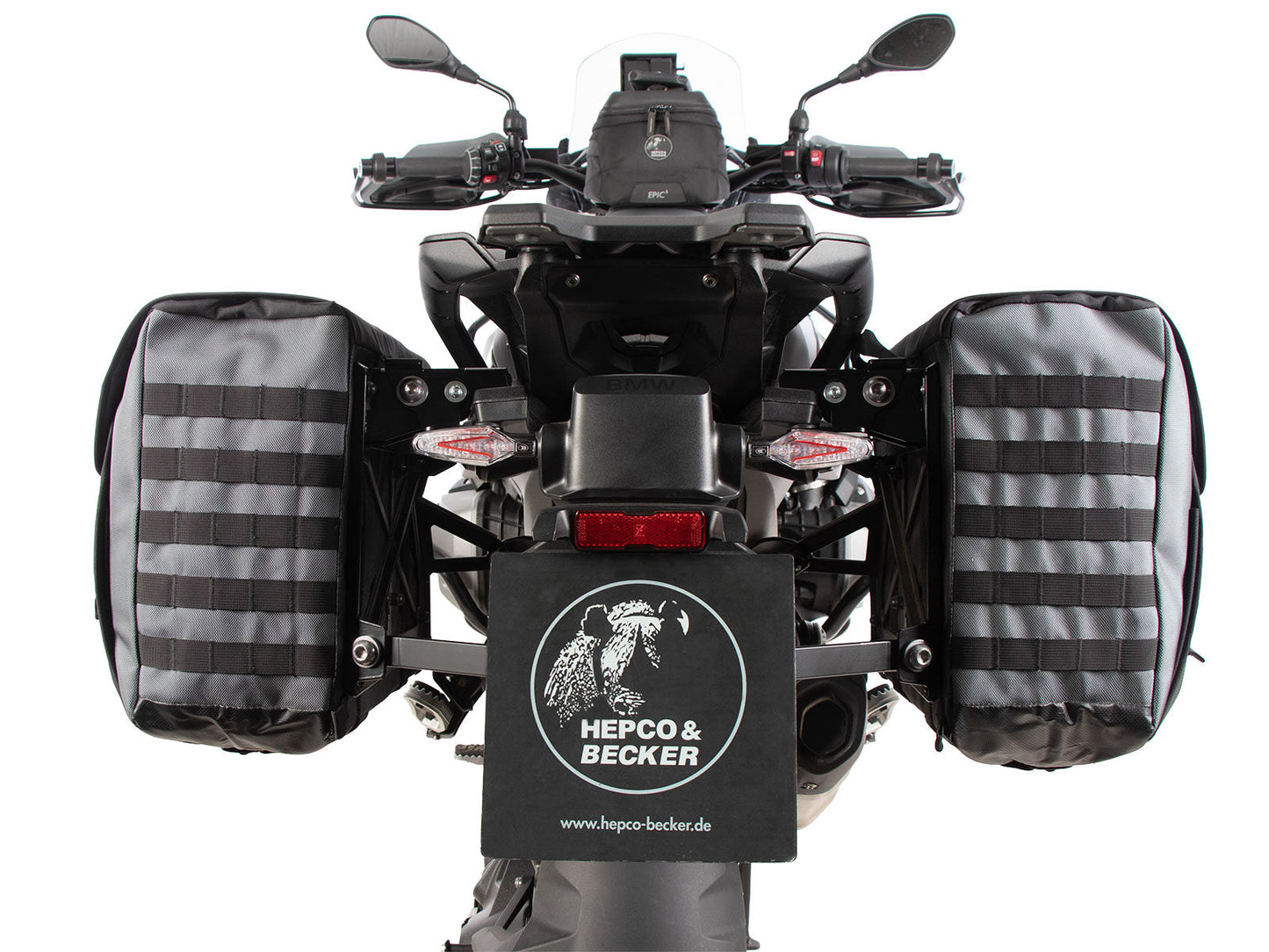 BMW R 1300 GS Carrier - Sidecases Pair X Travel (Original Vario Rack) - Hepco Becker - 6406532 00 01