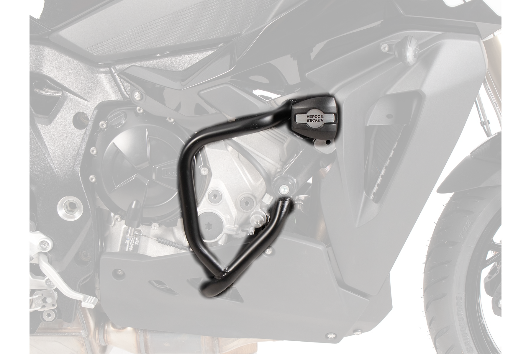 BMW S 1000 XR Engine Guard with Protection Pads - Hepco Becker - 5016538 00 01
