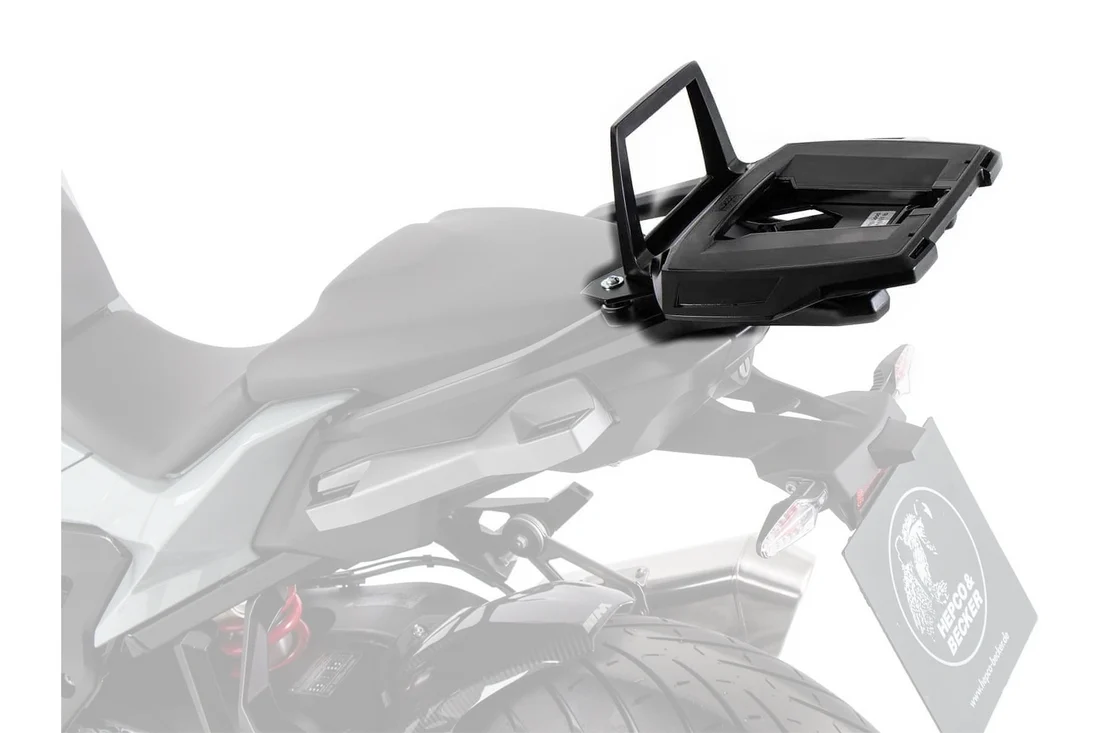 BMW S 1000 XR Topcase Carrier Fixed Hinge Alu Rack - Hepco Becker - 6556538 01 01