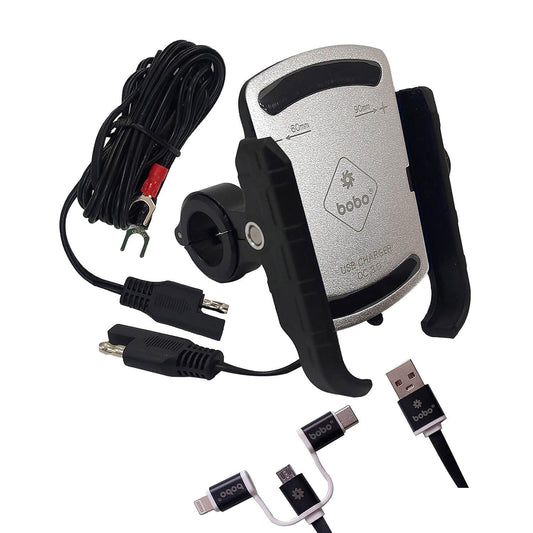 BOBO BM1 PRO Jaw-Grip Mobile Holder (Silver)-BB-BM-001-011004