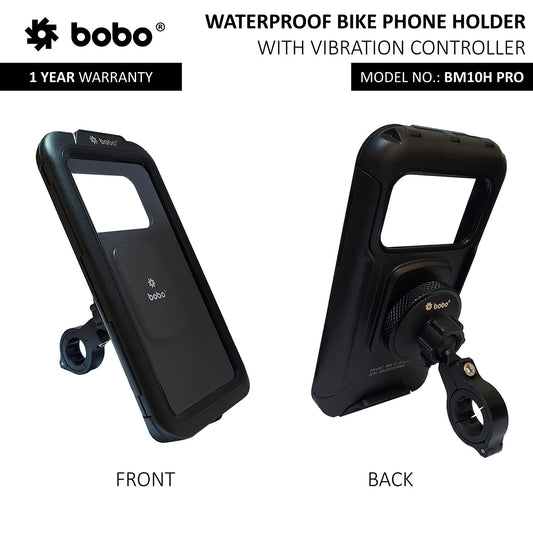 BOBO BM10H PRO Waterproof Mobile Holder with Vibration Controller - Riders Junction