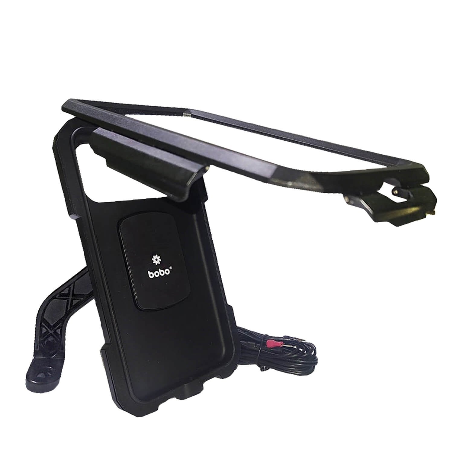 BOBO BM11M Fully Waterproof Bike Phone Holder with Fast 15W Wireless Charger USB-C Input/Output Port Motorcycle Mobile Mount-BB-BM-011-101001