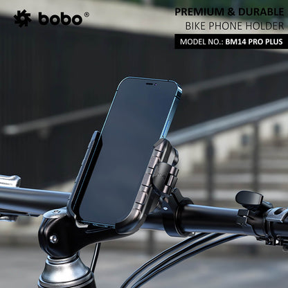 BOBO BM14 PRO PLUS Quick Release with PRO PLUS Vibration Damper Enhanced BM4 PRO PLUS Bike Cycle Phone Holder Motorcycle Mobile Mount-BB-BM-014-021001