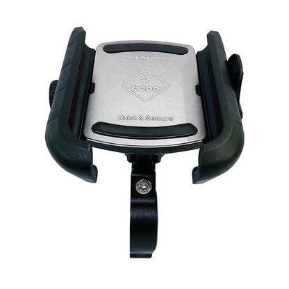 BOBO BM14 Quick Release Enhanced BM4 Bike Cycle Phone Holder Motorcycle Mobile Mount (Silver)-BB-BM-014-001004