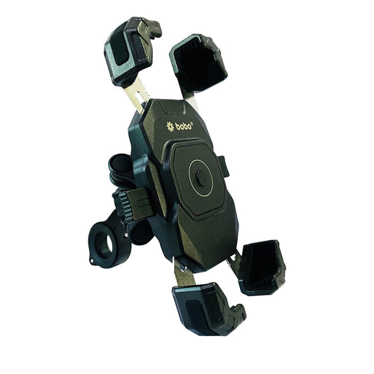 BOBO BM20 PRO PLUS Four Corners Secure Grip with PRO PLUS Vibration Damper Bike Cycle Phone Holder Motorcycle Mobile Mount-BB-BM-020-021001