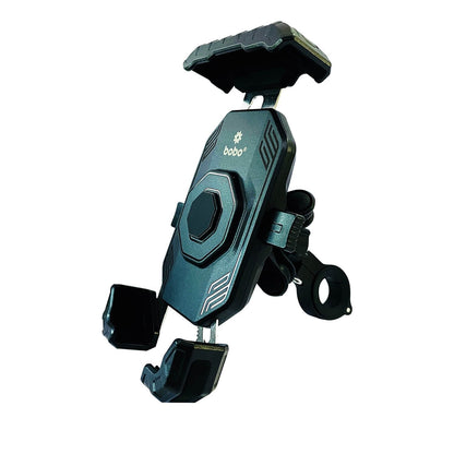 BOBO BM21 PRO PLUS Top & Bottom Corners Secure Grip with PRO PLUS Vibration Damper Bike Cycle Phone Holder Motorcycle Mobile Mount-BB-BM-021-021001