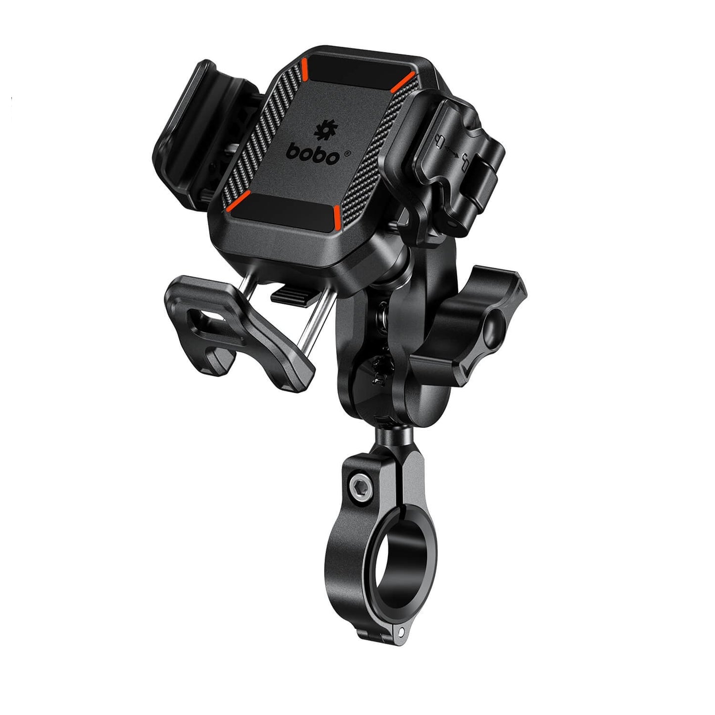 BOBO BM22H PRO Handlebar (or Mirror) Mount Anti-Vibration Anti-Theft Bike Cycle Phone Holder Motorcycle Mobile Mount-BB-BM-022-111001