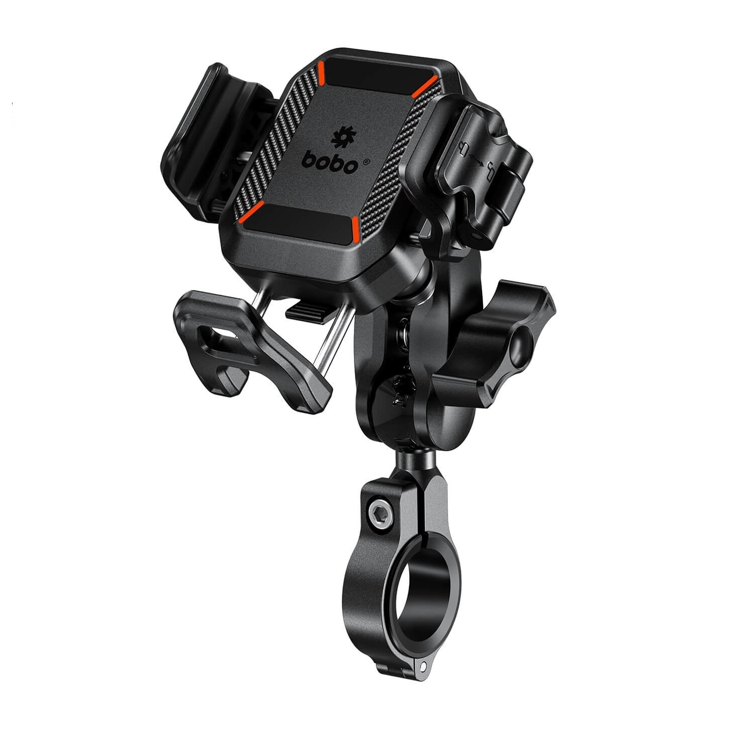 BOBO BM22H PRO Handlebar (or Mirror) Mount Anti-Vibration Anti-Theft Bike Cycle Phone Holder Motorcycle Mobile Mount-BB-BM-022-111001