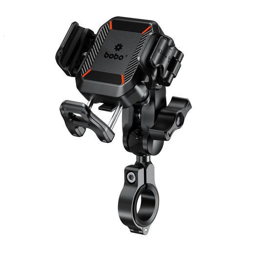 BOBO BM22H PRO Handlebar (or Mirror) Mount Anti-Vibration Anti-Theft Bike Cycle Phone Holder Motorcycle Mobile Mount-BB-BM-022-111001