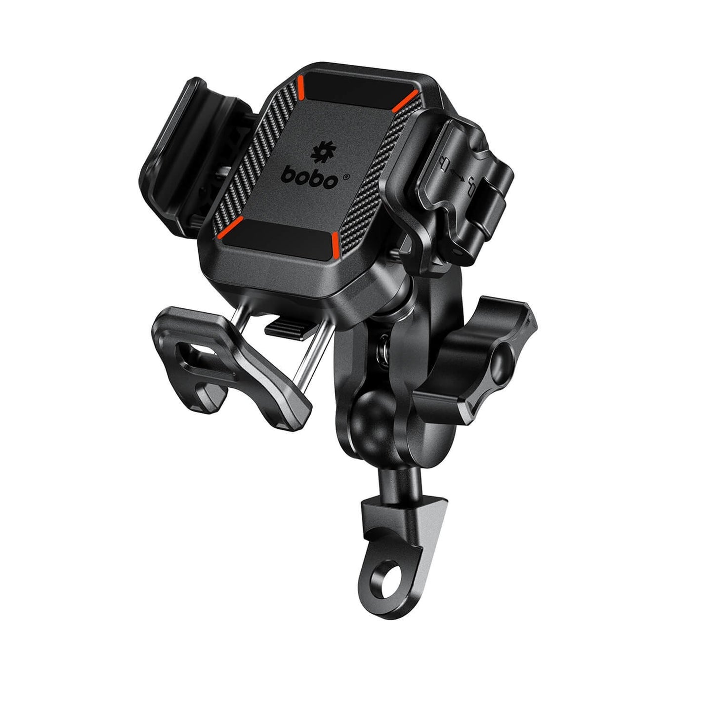 BOBO BM22M PRO Handlebar (or Mirror) Mount Anti-Vibration Anti-Theft Bike Cycle Phone Holder Motorcycle Mobile Mount-BB-BM-022-112001