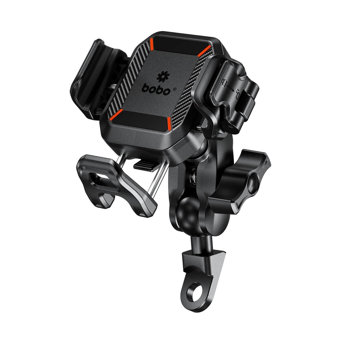 BOBO BM22M PRO Handlebar (or Mirror) Mount Anti-Vibration Anti-Theft Bike Cycle Phone Holder Motorcycle Mobile Mount-BB-BM-022-112001