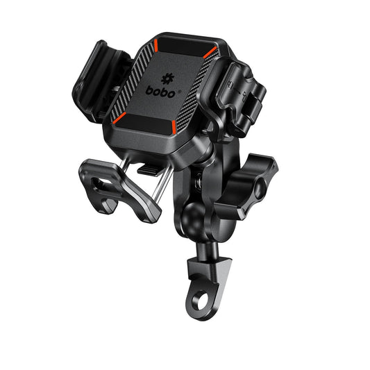 BOBO BM22M PRO Handlebar (or Mirror) Mount Anti-Vibration Anti-Theft Bike Cycle Phone Holder Motorcycle Mobile Mount-BB-BM-022-112001