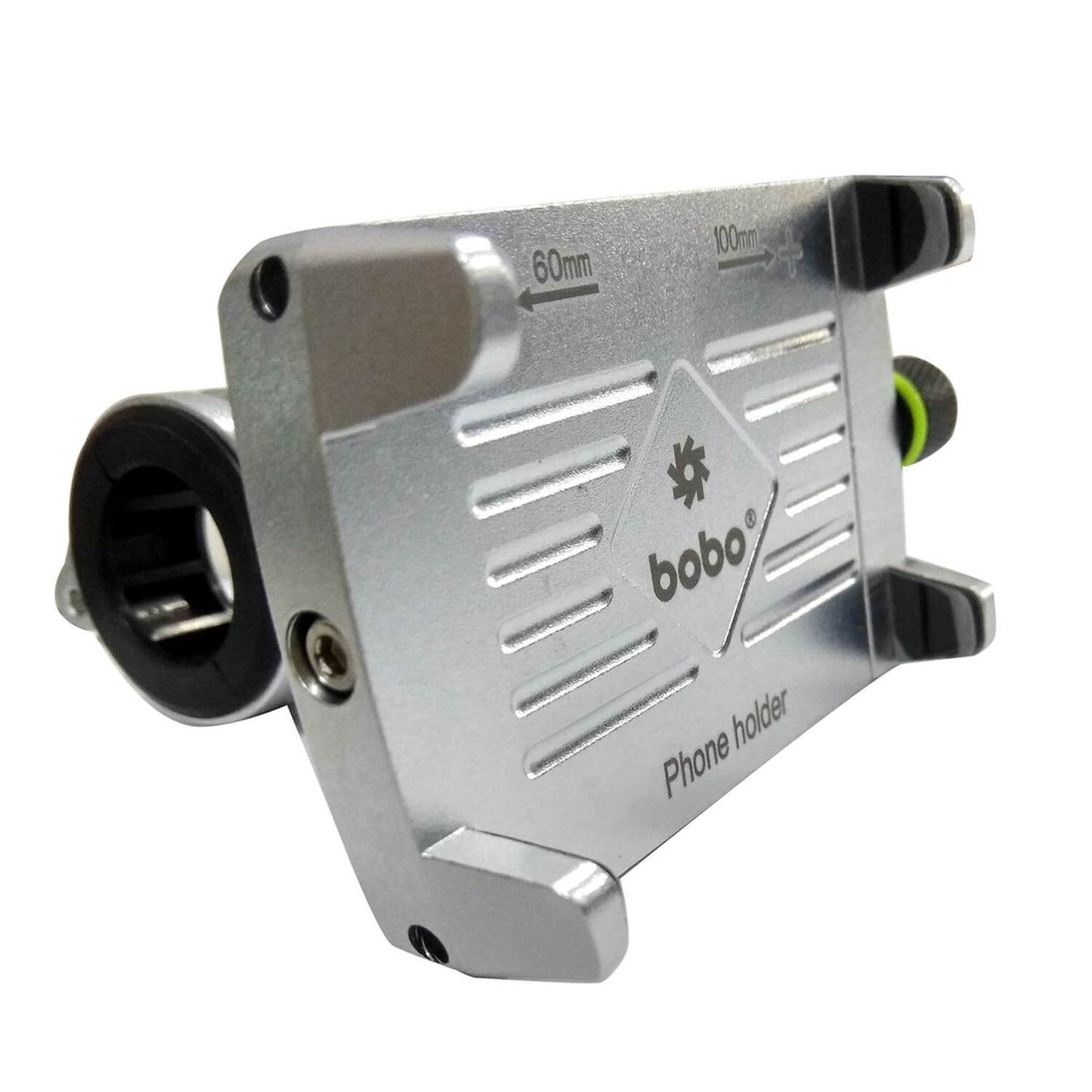 BOBO BM3 Claw-Grip Aluminum Bike Cycle Phone Holder Motorcycle Mobile Mount (Silver)-BB-BM-003-001004