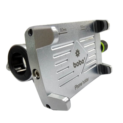 BOBO BM3 Claw-Grip Aluminum Bike Cycle Phone Holder Motorcycle Mobile Mount (Silver)-BB-BM-003-001004