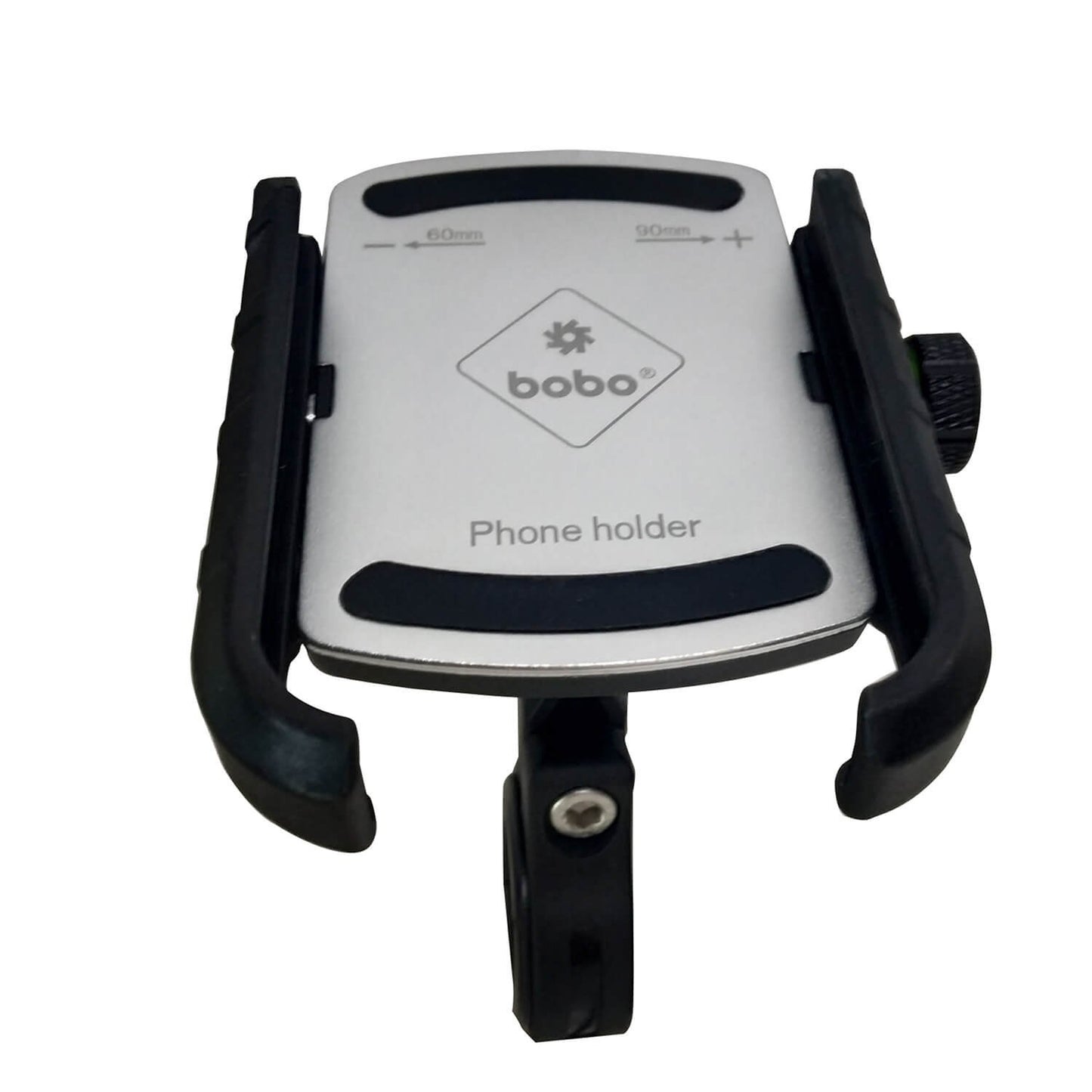 BOBO BM4 Jaw-Grip Bike Cycle Phone Holder Motorcycle Mobile Mount (Silver)-BB-BM-004-001004