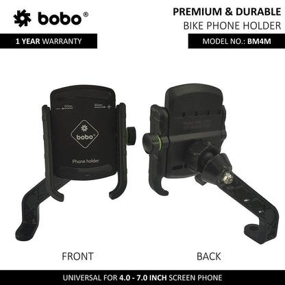 BOBO BM4M Jaw-Grip Bike Cycle Phone Holder Motorcycle Mobile Mount-BB-BM-004-102001