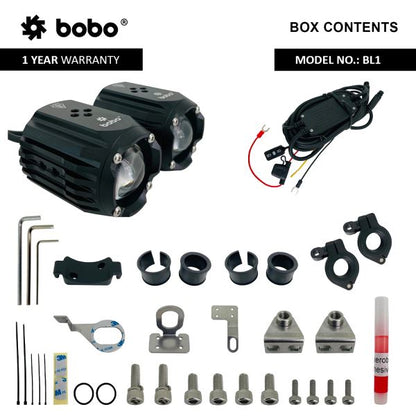 BOBO BL1 Bike Auxiliary Lights (Black)