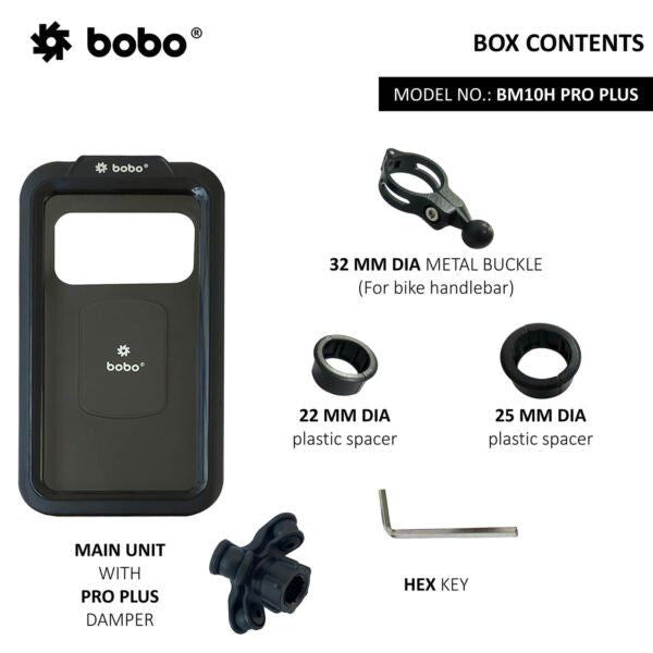 BOBO BM10H PRO PLUS Fully Waterproof Bike Long Rearview Mirror Attachment