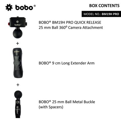 BOBO BM19H PRO – 360 Degree Bike Camera Mount
