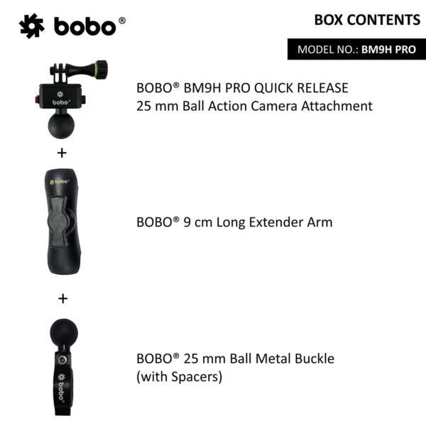 BOBO BM9H Pro Action camera handlebar mount