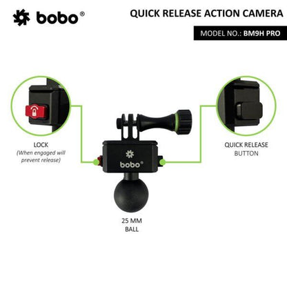 BOBO BM9H Pro Action camera handlebar mount