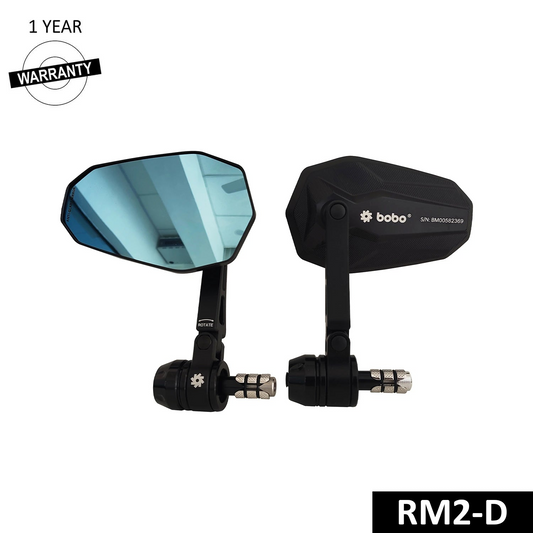 BOBO RM2-D Anti-Glare Anti-Fog Bike Bar End Mirror