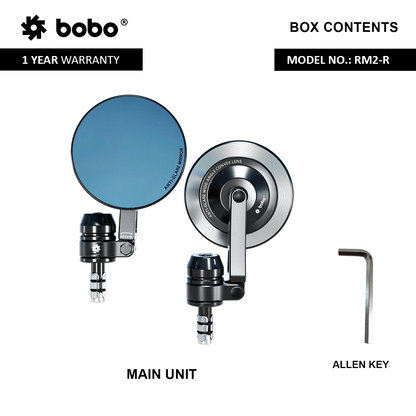 BOBO RM2-R Anti-Glare Anti-Fog Bike Bar End Mirror