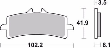 BREMBO FRONT BRAKE PADS 07BB37.LA: Aprilia, Benelli, Ducati, Honda, Kawasaki, Suzuki, Triumph - Riders Junction