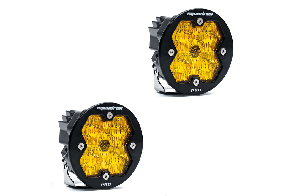 Baja Designs Aux LED - SQUADRONS 2.0 PRO ROUND - Baja Amber (59-7813-2)