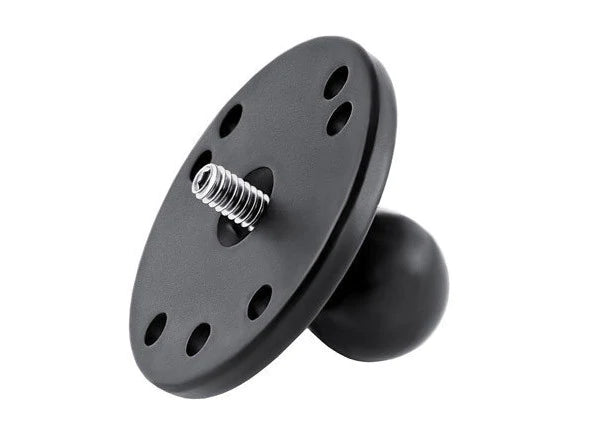 Ball Adapter with Round Plate and 1/4"-20 Threaded Stud - RAM Mounts