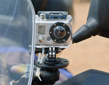 Ball Adapter with Round Plate and 1/4"-20 Threaded Stud - RAM Mounts